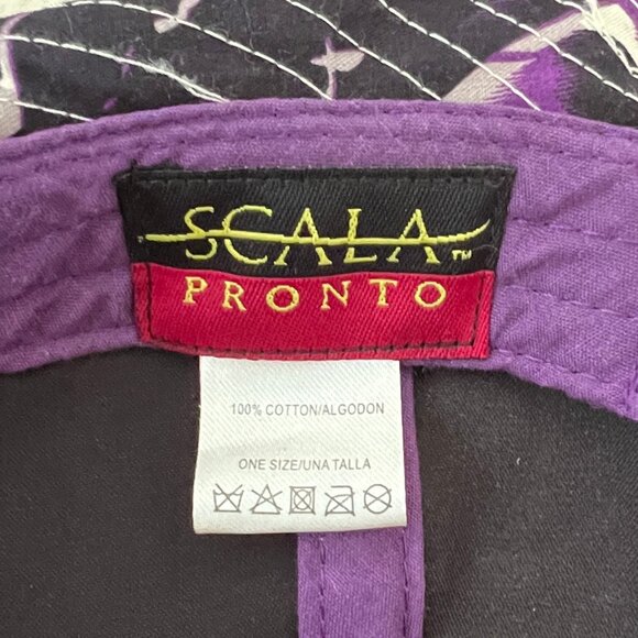 Scala Pronto Wide Brim, Floppy, Sun Hat, 100% Cotton, Floral Design, Excellent! - Picture 5 of 15